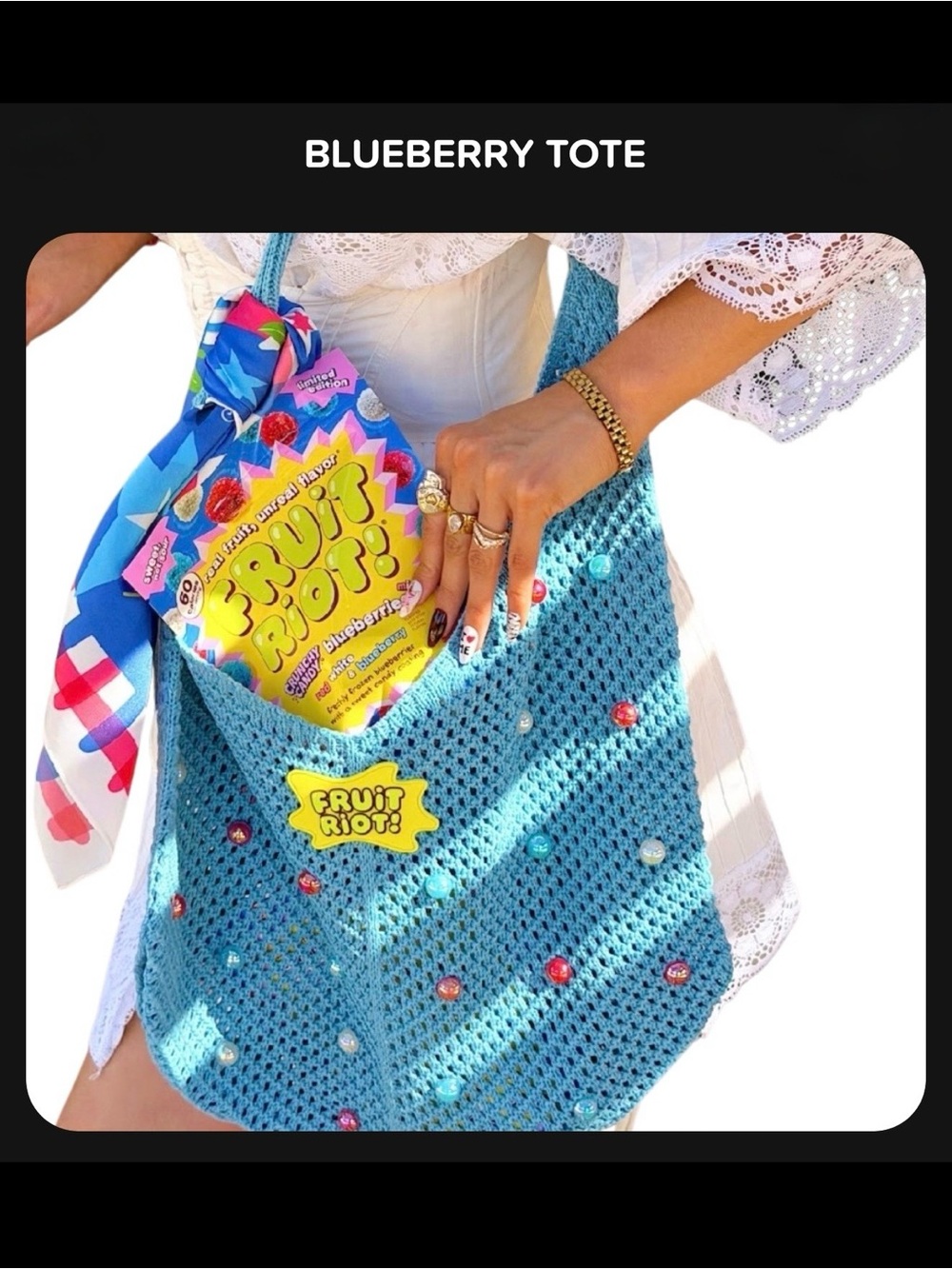 Fruit Riot Blueberry Tote - Picture 4 of 5